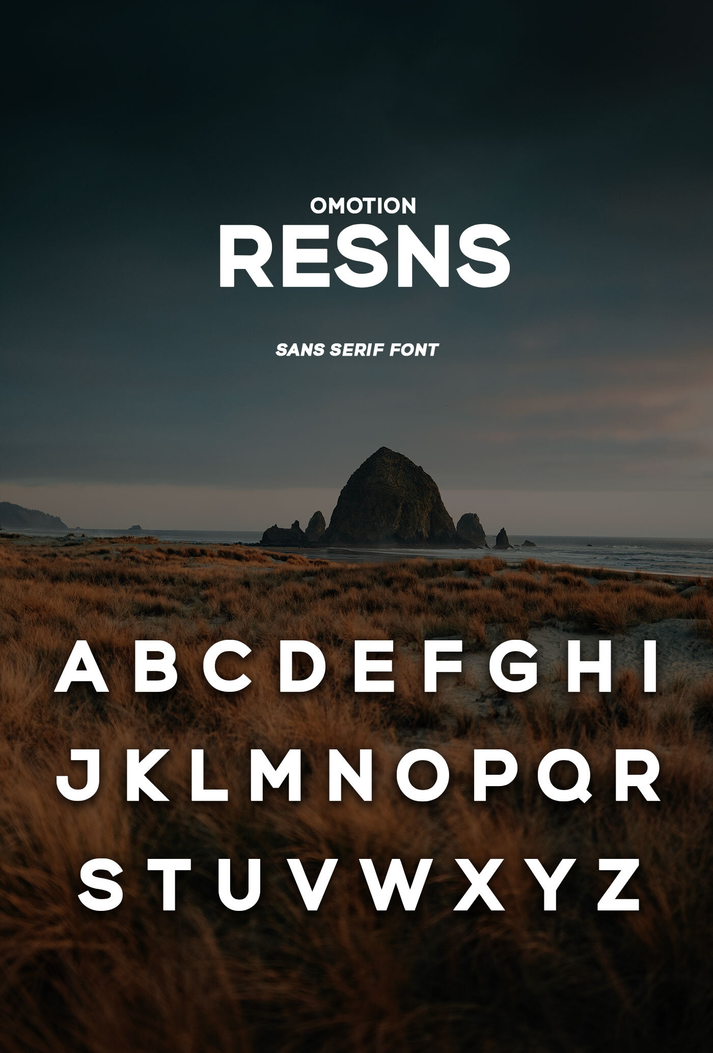 omotion Resns – Free Font preview