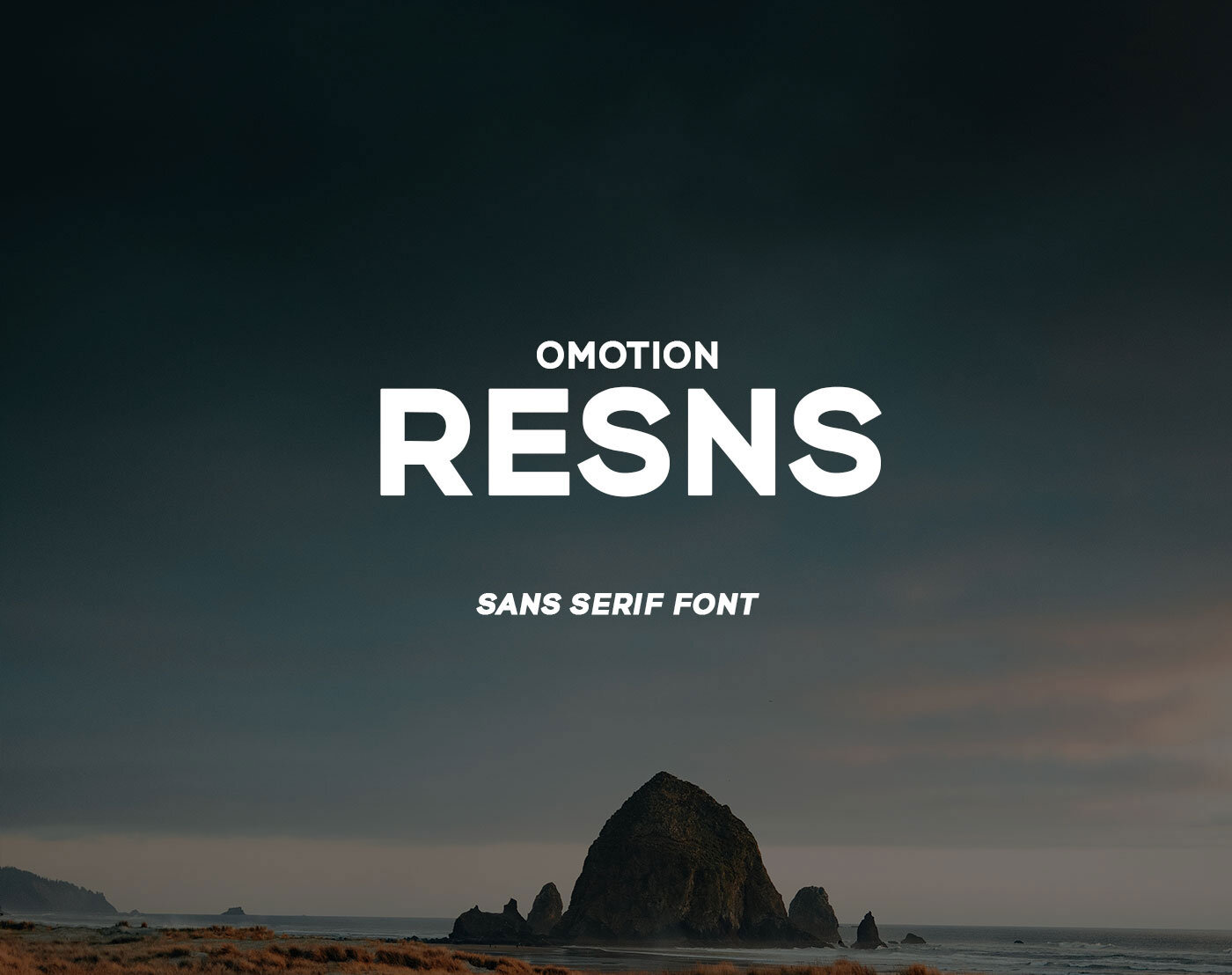 omotion Resns – Free Font preview