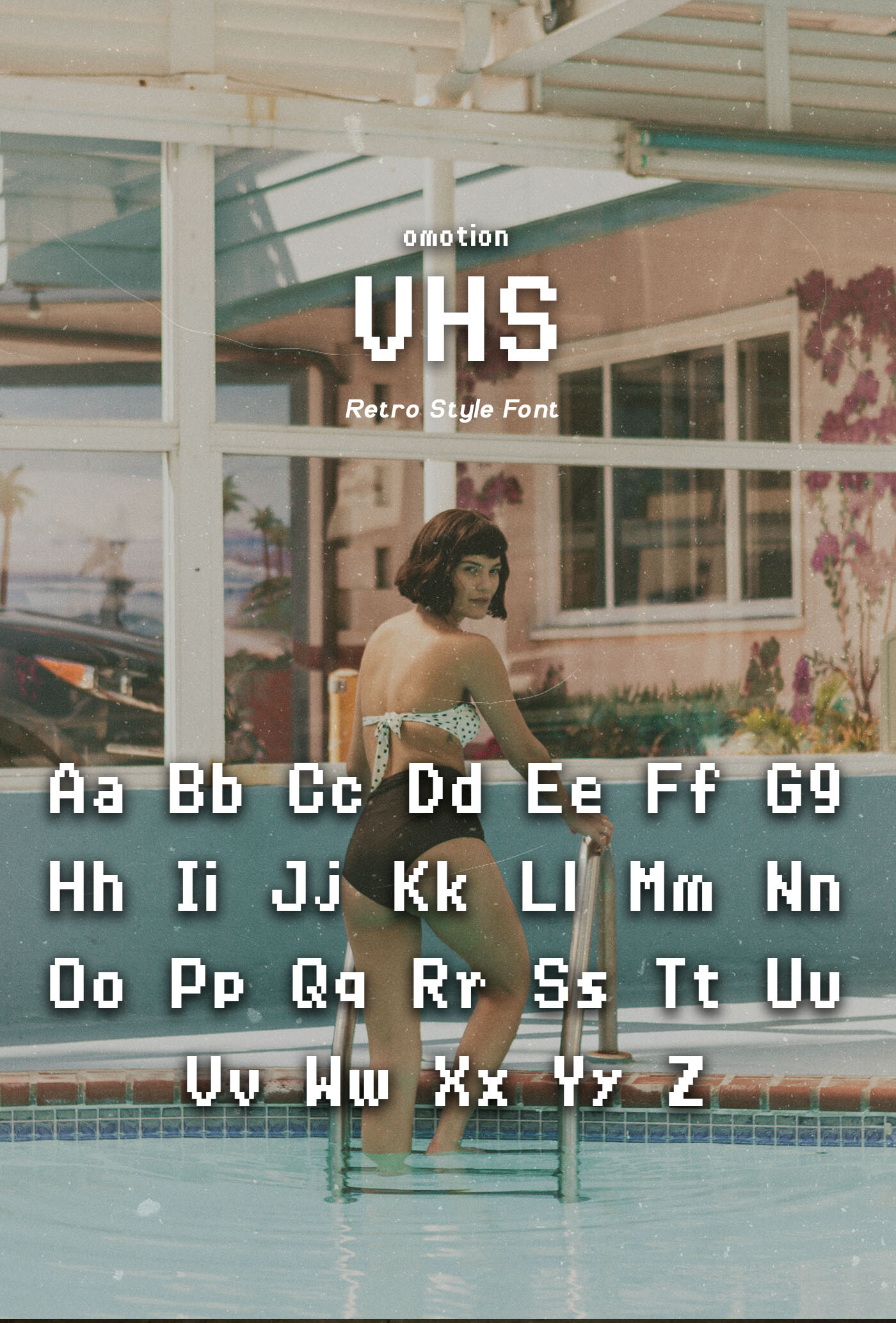omotion VHS – Free Font preview