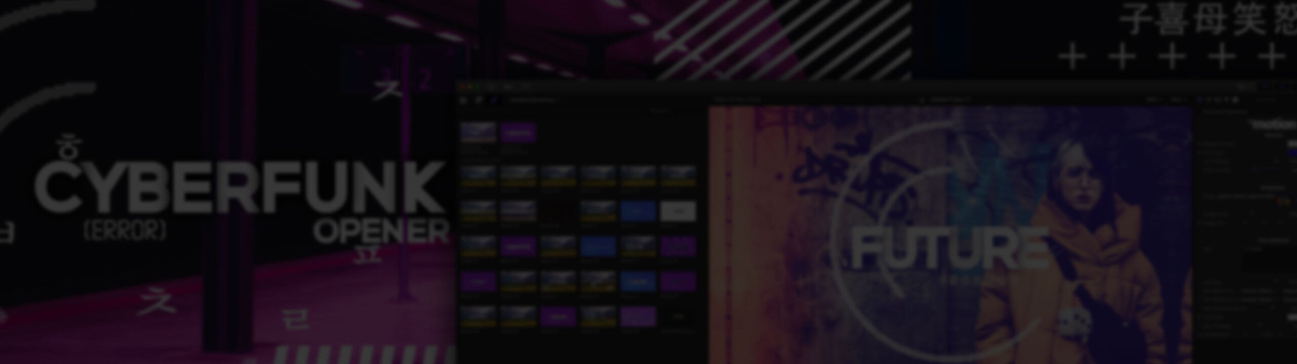 Cyberfunk Opener for Final Cut Pro - omotion